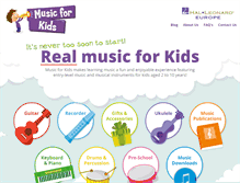 Tablet Screenshot of musicforkids.com